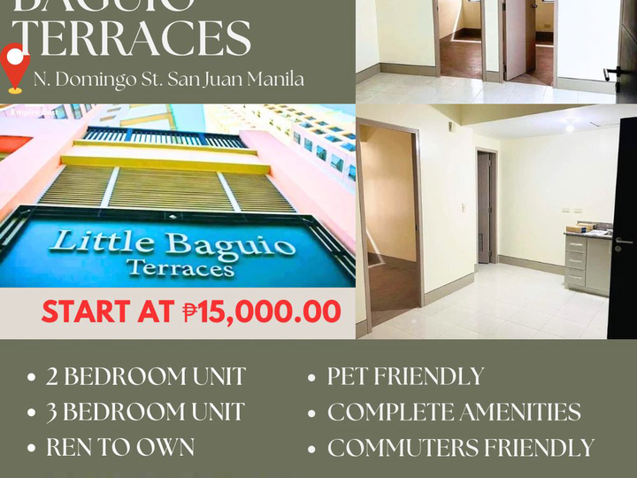 PAG-IBIG ACCREDITED|RENT TO OWN 2 BEDROOM|NEAR ORTIGAS|CUBAO|COMPLETE AMENITIES|PET FRIENDLY