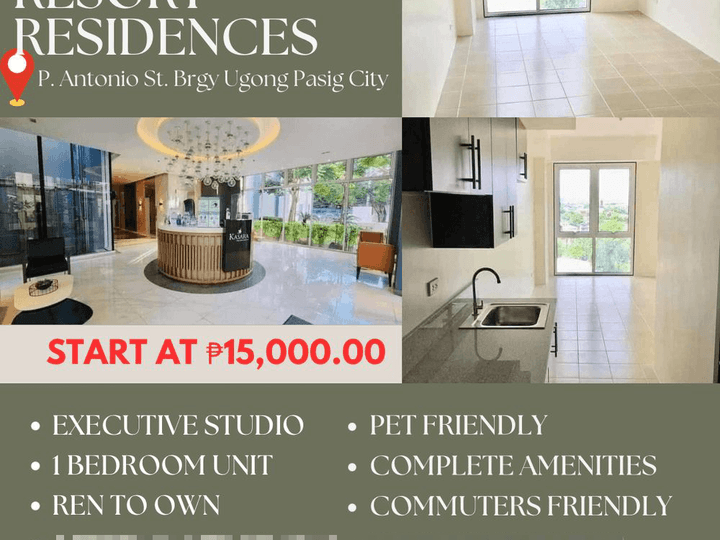 1 BEDROOM READY FOR OCCUPANCY|ZERO INTEREST|PET FRIENDLY|NEAR ORTIGAS|ARCOVIA|LANDERS|C5