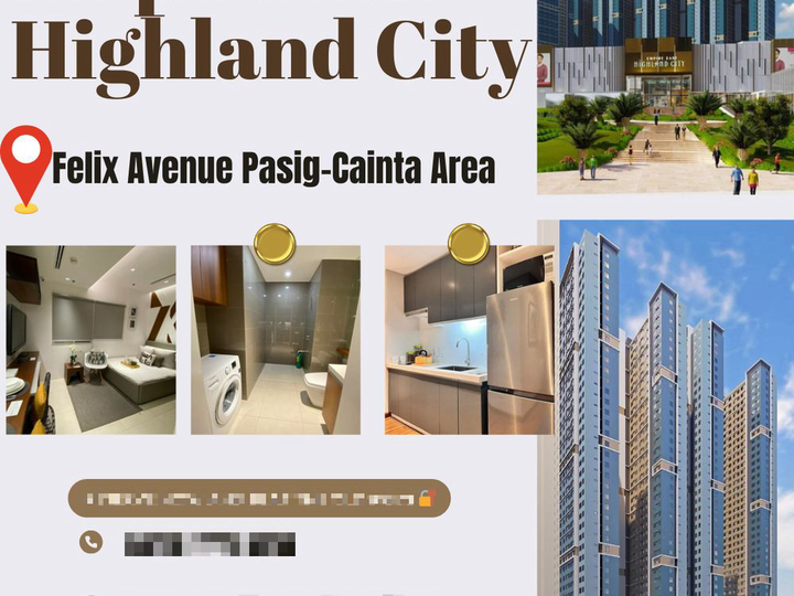 Furnished 29.93 sqm 1-bedroom Residential Condo Rent-to-own in Pasig