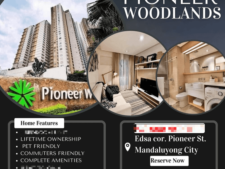 20K MONTHLY 1 BEDROOM ALONG PIONEER ST. MANDALUYONG | CONNECTED TO BONI STATION|LIFETIME OWNERSHIP