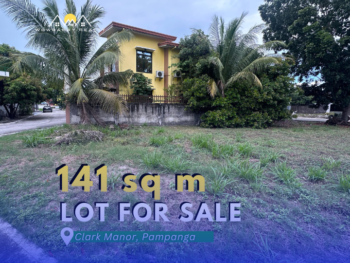 141 SQM CORNER LOT FOR SALE IN CLARK MANOR MABALACAT CITY