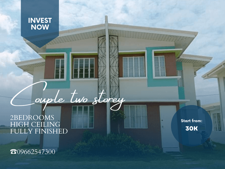 Affordable 2-bedroom Duplex / Twin House For Sale thru Pag-IBIG
