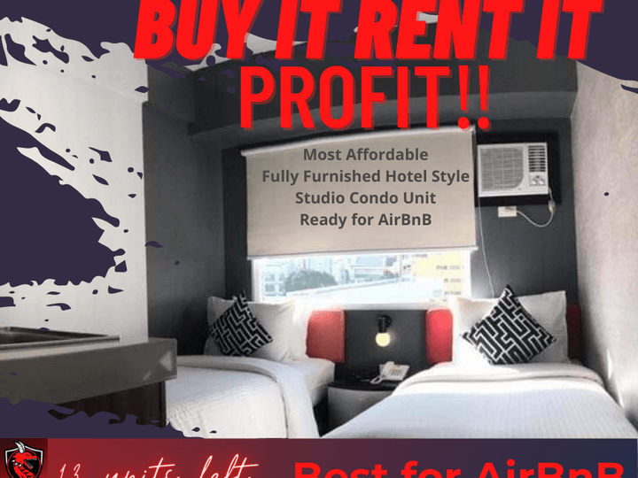 Best for AirBnB - Fully Furnished Studio Unit