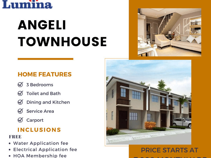 Affordable House and Lot ANGELI TOWNHOUSE End Unit