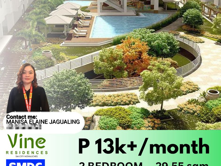 29.55 sqm 2-bedroom Condo For Sale in Novaliches Quezon City / QC