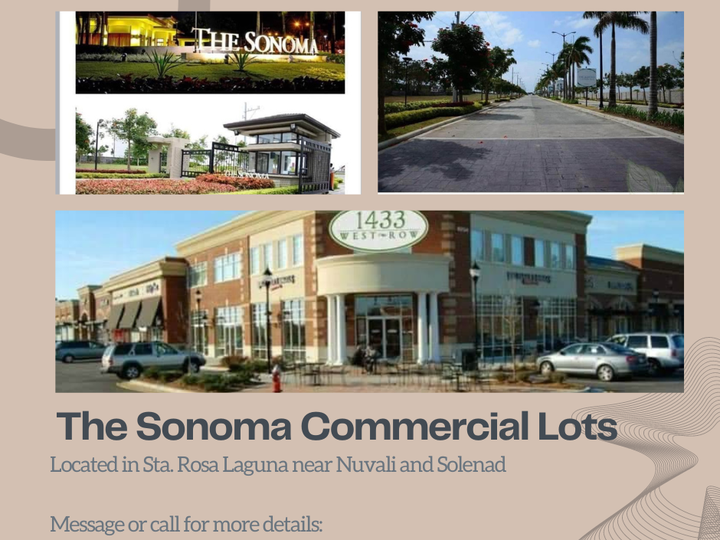 652 sqm Commercial Lot For Sale Sta Rosa Laguna The Sonoma Rent to Own