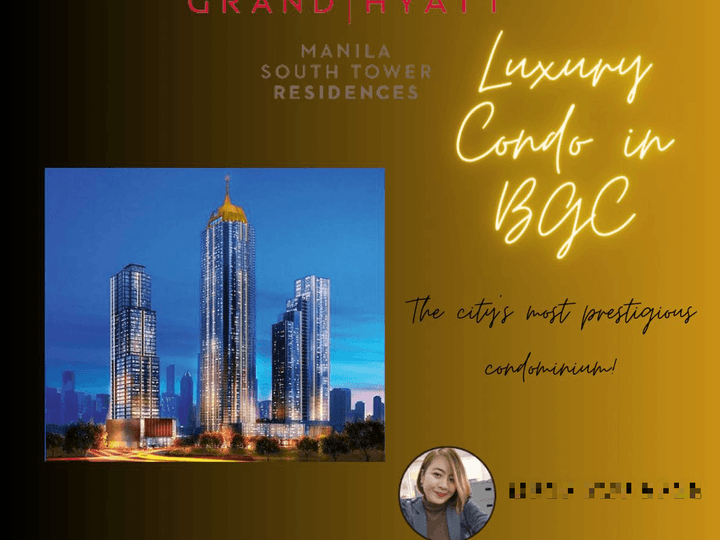 For Sale Penthouse in Grand Hyatt Manila South Tower Residences