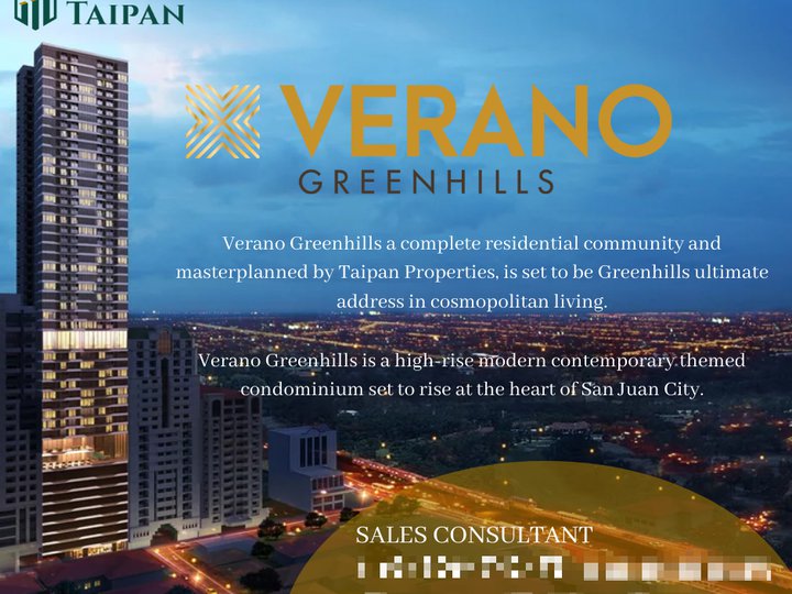 Your new home in Greenhills awaits