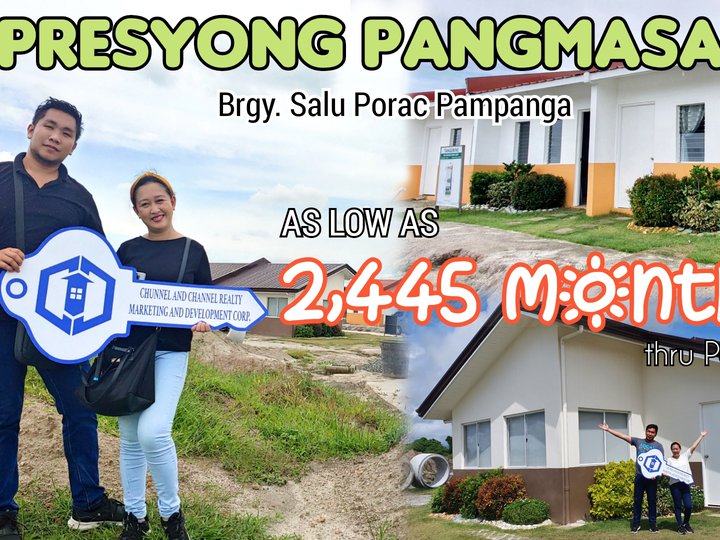 as low as 2445 Pagibig monthly! House & Lot in Porac Pampanga