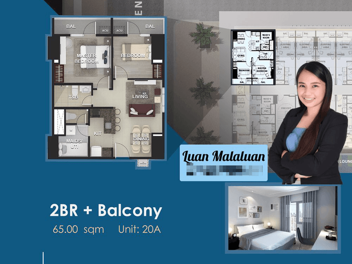 Pre-selling 65.00 sqm 2-bedroom Condo For Sale in Makati Metro Manila