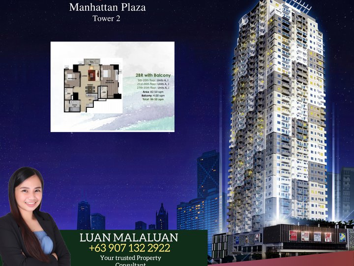 86.50 sqm 2-bedroom Condo For Sale in Quezon City / QC Metro Manila