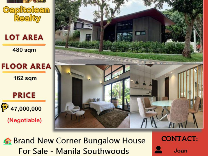 Brand New Corner Bungalow House in Manila Southwoods