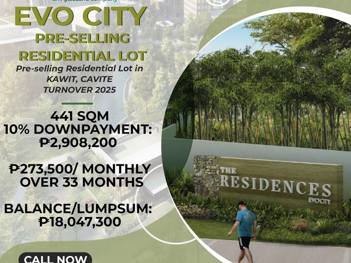 441 sqm Residential Lot For Sale in The Residences at EVO Kawit Cavite