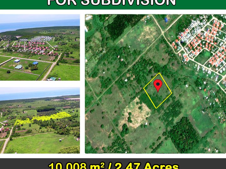 10,008 m2 / 2.47 Acres  Parcels of Land Suited for Residential Subdivision