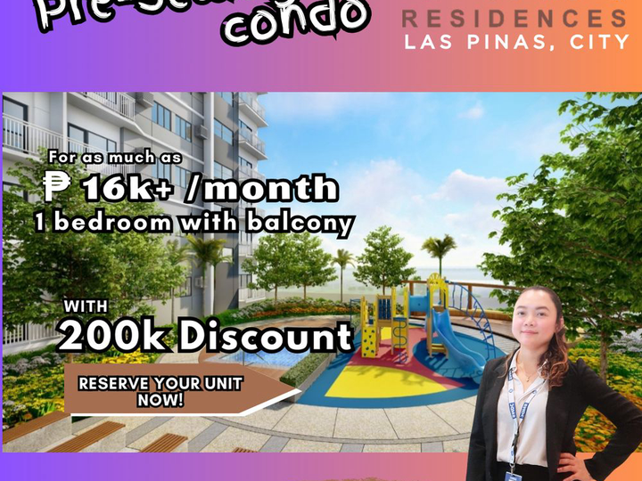 26.09 sqm 1-bedroom Condo For Sale in Las Pinas Metro Manila
