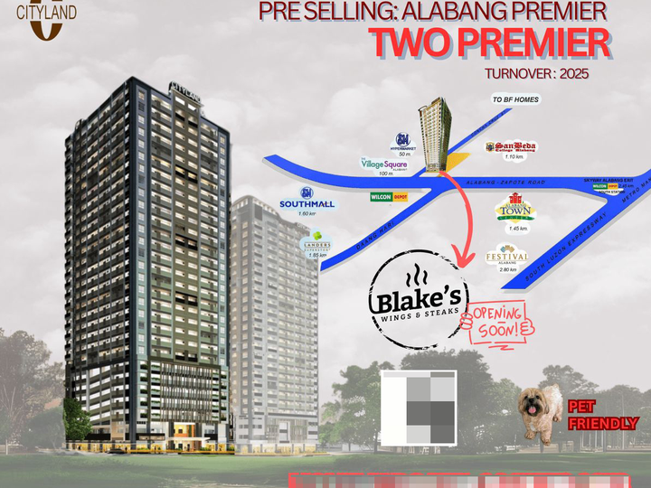 affordable PRE SELLING in Alabang - Las Pinas Area, near ATC, daang Hari, Madrigal