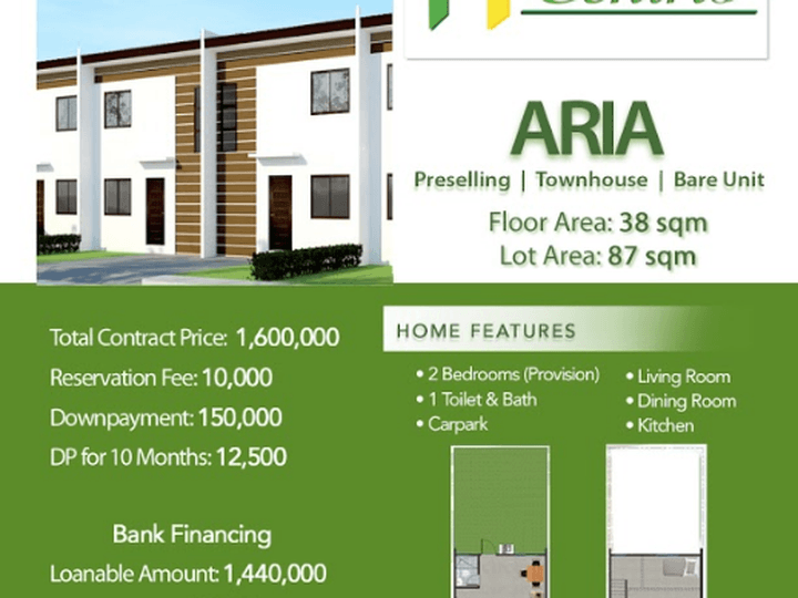 Preselling Affordable Townhouse For Sale Calamba Laguna SLEX Highway