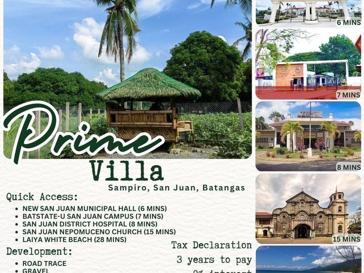 123 sqm Residential Lot For Sale in San Juan Batangas