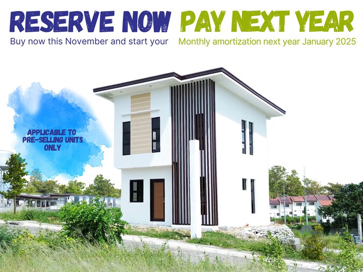 3-bedroom Single Detached House  in Trece Martires Cavite RESERVE NOW PAY NEXT YEAR