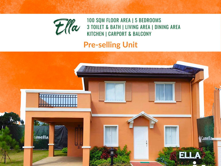 100sqm 5BR HOUSE AND LOT FOR SALE IN CAMELLA BALIWAG BULACAN