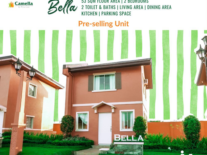 Camella Bulakan Bulacan Bella 53sqm 2BR House and lot for sale