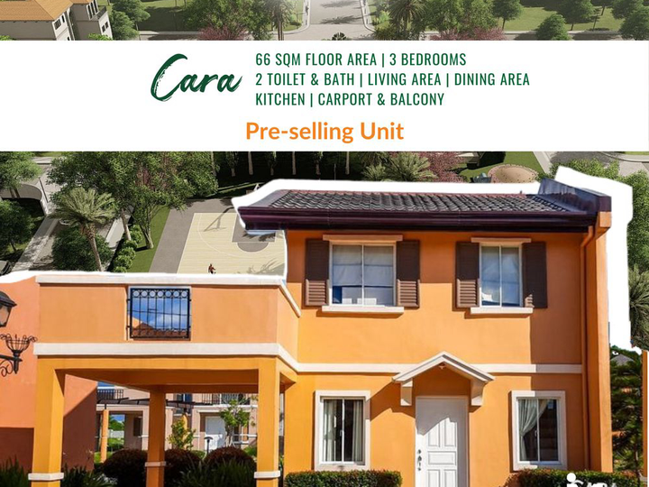 Camella Bulakan Cara 99sqm 3BR House and lot pre-selling unit