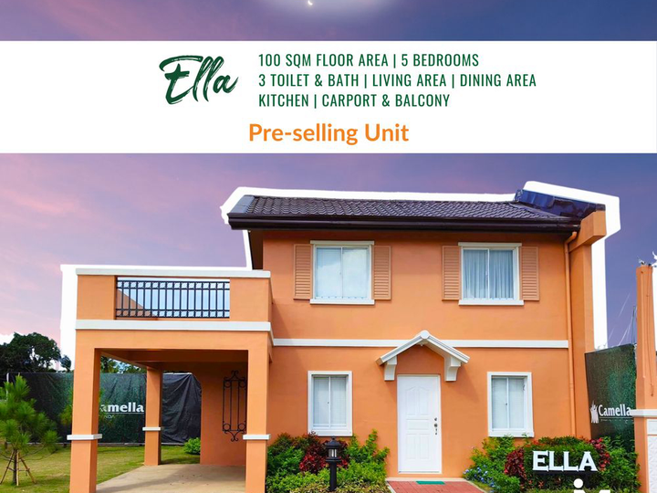 100sqm 5BR House and lot for sale in Camella Bulakan Bulacan