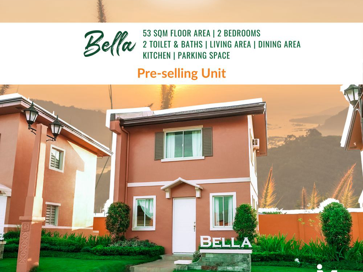 53sqm 2BR House and Lot for sale Camella Provence Malolos