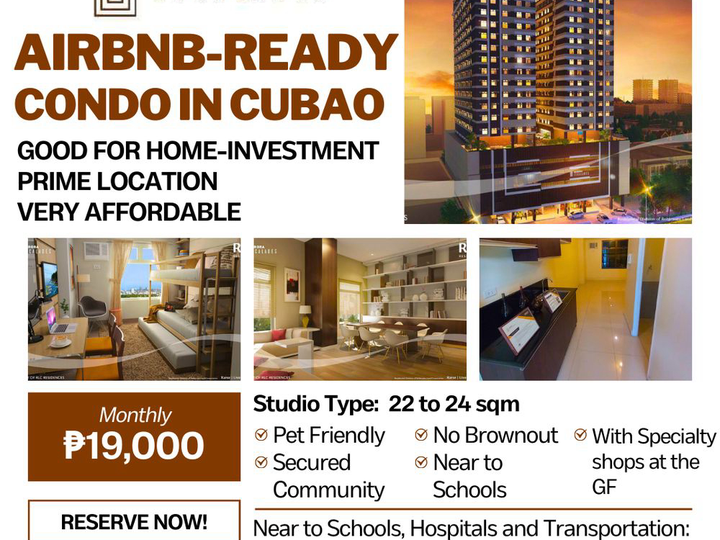 READY FOR OCCUPANCY CONDO IN CUBAO | FOR AS LOW AS 19K MONTHLY | WALKING DISTANCE TO TIP UNIVERSITY