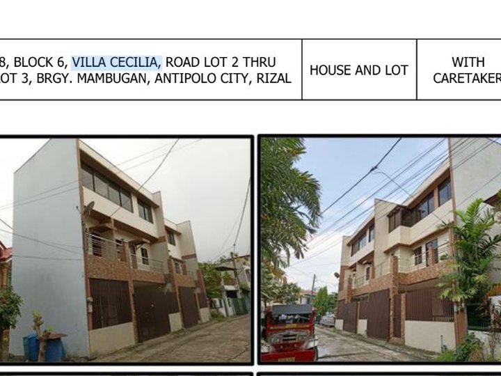 Foreclosed Property in Villa Cecilia Brgy. Mambugan Antipolo Rizal