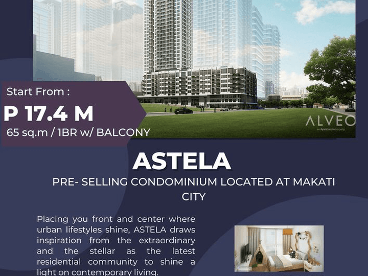 Pre-selling 1-bedroom with Balcony Condo For Sale in Makati - ASTELA