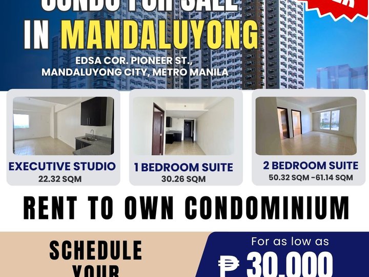 READY FOR OCCUPANCY 1 BEDROOM For Sale in Pioneer, Mandaluyong