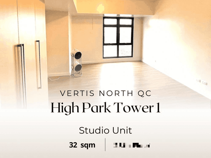 32 sqm Studio Residential Condo For Sale in Vertis North Quezon City - Ready For Occupancy