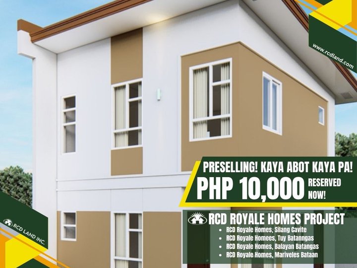 3-bedroom Single Attached House For Sale in Silang Cavite pre selling!