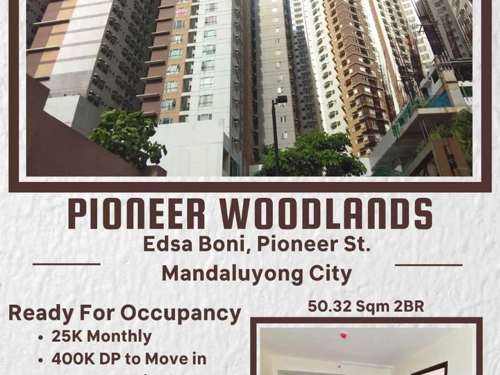Mandaluyong Condo 2 bedrooms 50sqm ready for Occupancy