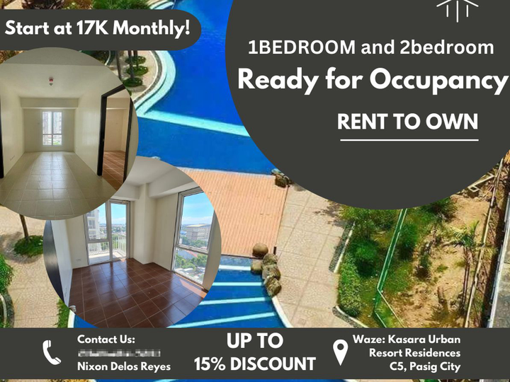 1Bedroom Condo For Sale Pasig 20K/mon Rent Own BGC Ortigas Eastwood