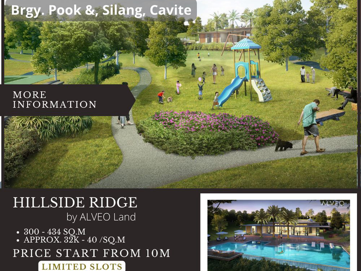 Residential Lot For Sale in Silang Cavite - Hillside Ridge by ALVEO