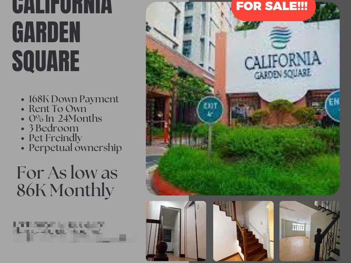 81.00 sqm 3 BR Condo For Sale in Mandaluyong California Garden square