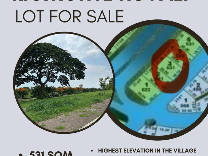 High Elevation Nuvali RIOMONTE Lot for Sale