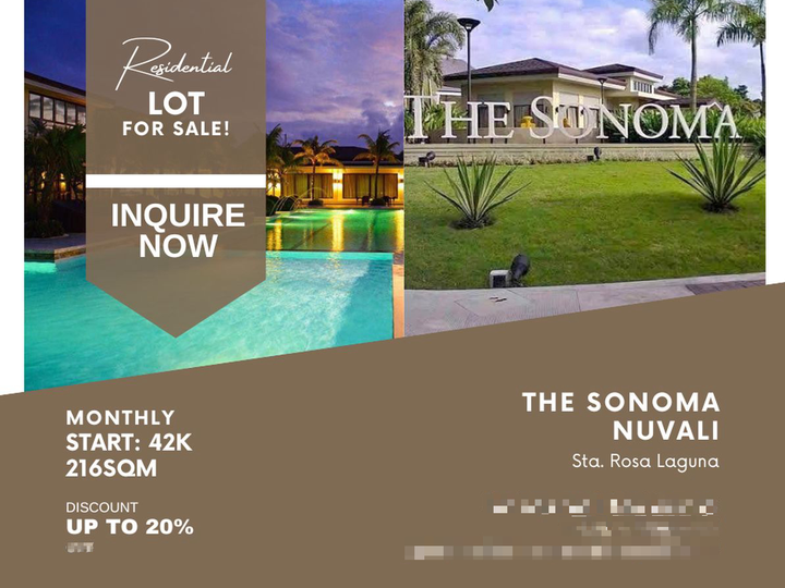 216 sqm Residential Lot For Sale in Nuvali Santa Rosa The Sonoma