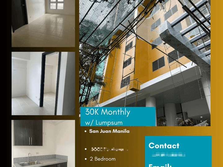 47.07 sqm 2-bedroom Residential Condo For Sale in San Juan Rent To own