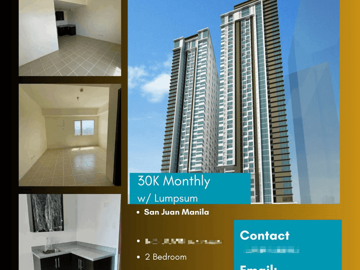 2-bedroom Residential Condo For Sale in Mandaluyong Rent to Own  as low as 30K Monthly