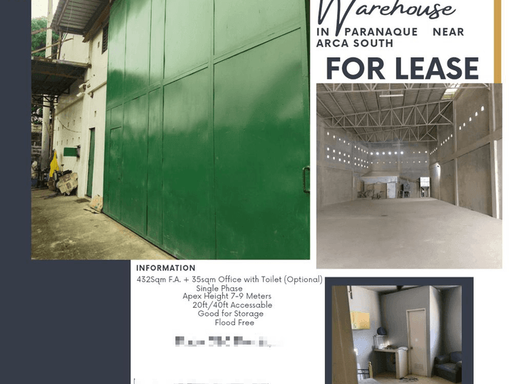 Warehouse (Commercial) For Rent in Paranaque Metro Manila