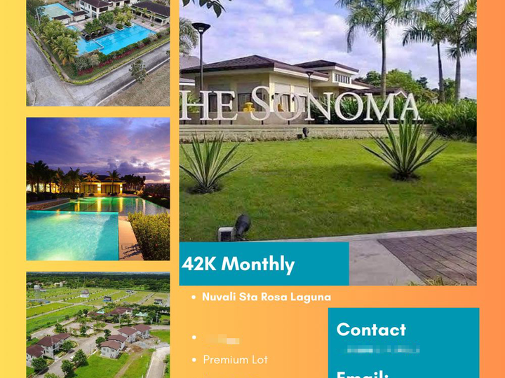 216sqm Premium Lot in The Sonoma Nuvali Sta. Rosa For Sale Rent To Own