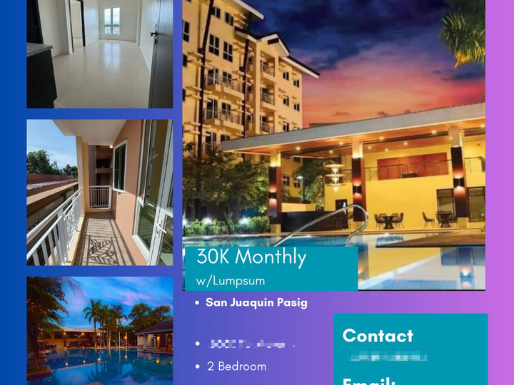 42.00 sqm 2-bedroom Condo For Sale in San Juaquin Pasig Rent To Own