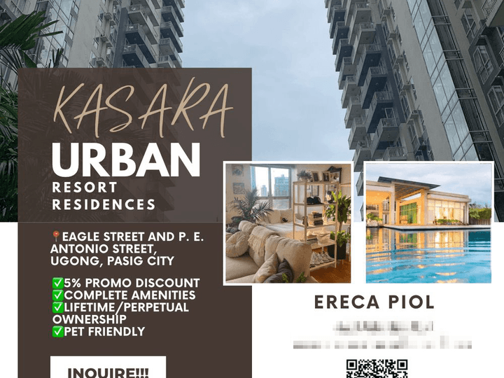 Resorts Type Condominium in Pasig, near at C5 road, Tiendesitas and SM hypermarket