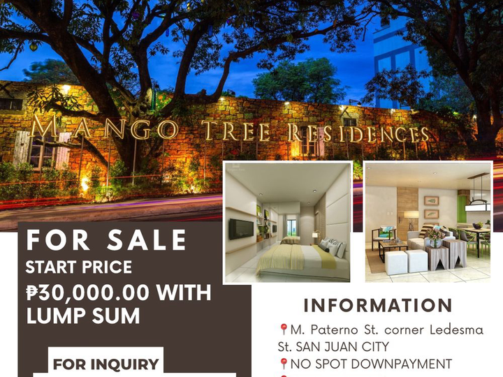 NEAR RFO| LIMITED UNITS OFFER AT MANGO TREE RESIDENCE AT SAN JUAN CITY