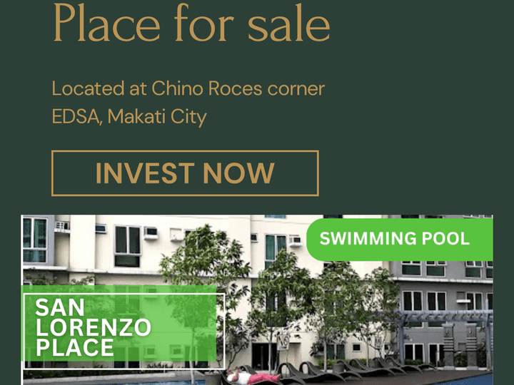 For Sale: 2 BR 38 sqm Condo San Lorenzo Place Makati Near BGC, Rent to Own
