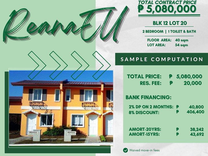 RFO 2-bedroom Single Attached House For Sale