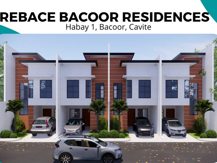 3-bedroom Townhouse @29K/Month in Habay Bacoor, Cavite Near SM Bacoor